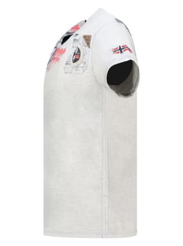 Geographical Norway Shirt "Jamo" lichtgrijs