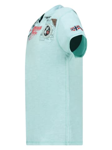 Geographical Norway Koszulka "Jamo" w kolorze miętowym
