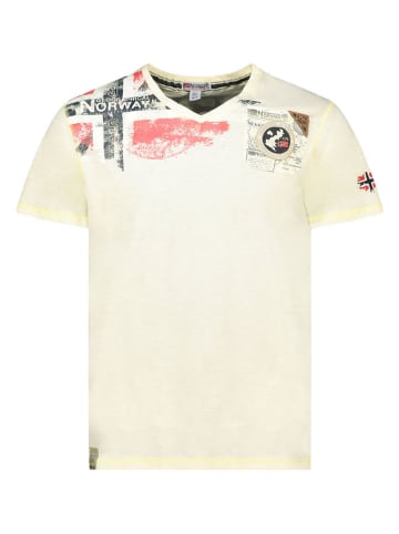 Geographical Norway Koszulka "Jamo" w kolorze żółtym