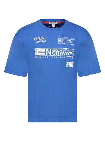 Geographical Norway Shirt "Jartin" in Blau