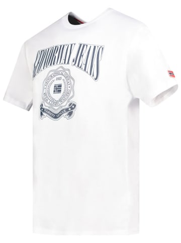 Geographical Norway Koszulka "Jacao" w kolorze białym