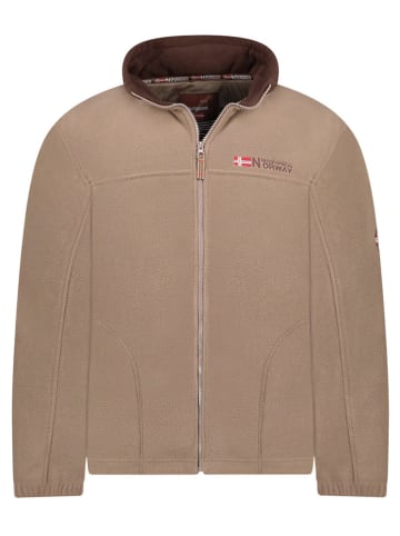 Geographical Norway Kurtka polarowa "Tamazonie" w kolorze szarobrązowym