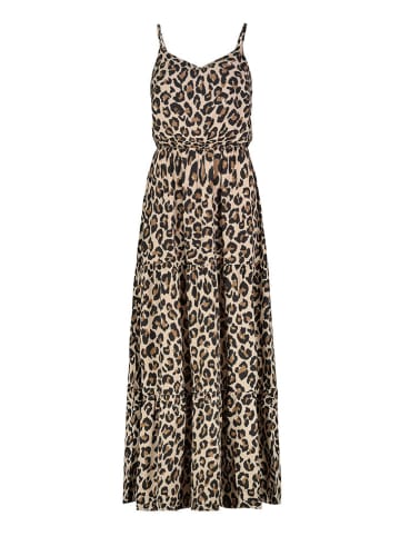 Sublevel Kleid in Beige/ Hellbraun/ Schwarz