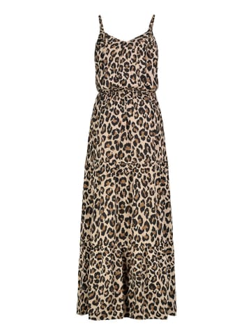 Sublevel Kleid in Beige/ Hellbraun/ Schwarz