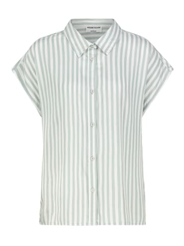 Fresh Made Bluse in Grün/ Weiß
