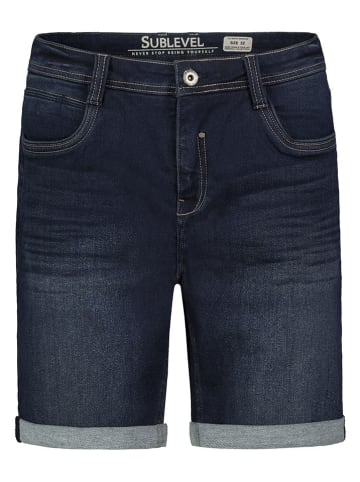 Sublevel Spijkerbermuda donkerblauw