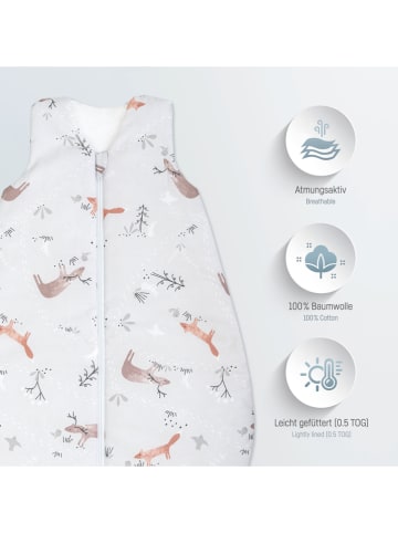 Julius Zöllner Sommerschlafsack "Woodlife" in Weiß - TOG 0,5