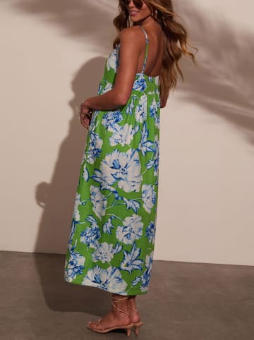 Milan Kiss Kleid in Grün/ Hellblau