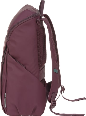 Lässig Wickelrucksack in Pflaume - (L)34 x (B)15 x (H)46 cm