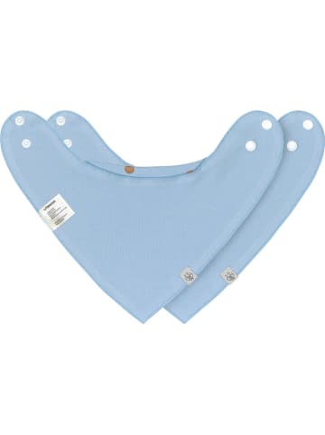 Lässig 2er Set: Dreieckstücher in Weiß/ Blau