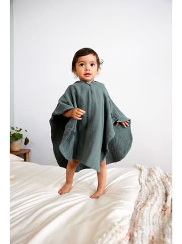 Lässig Musselin-Poncho in Grün