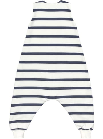Lässig Schlafsack in Weiß/ Dunkelblau - 1,0 TOG
