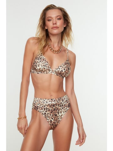 trendyol Bikini in Creme/ Braun