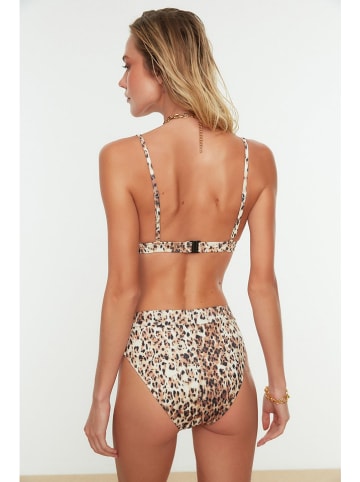 trendyol Bikini in Creme/ Braun