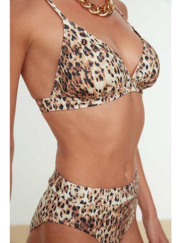 trendyol Bikini in Creme/ Braun