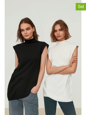 trendyol 2-delige set: tunieken zwart/wit