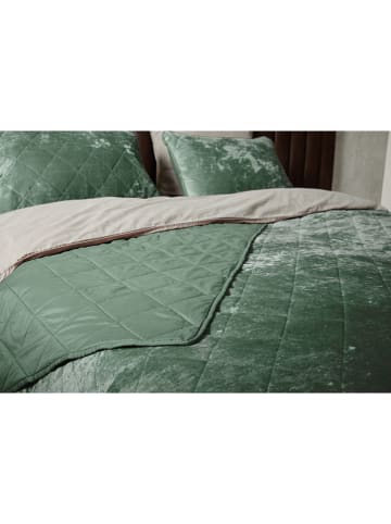 Lifa Living 3-delige set: dekbed en kussens groen