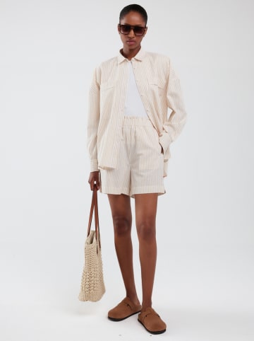 BIG STAR Bermudas in Beige/ Weiß
