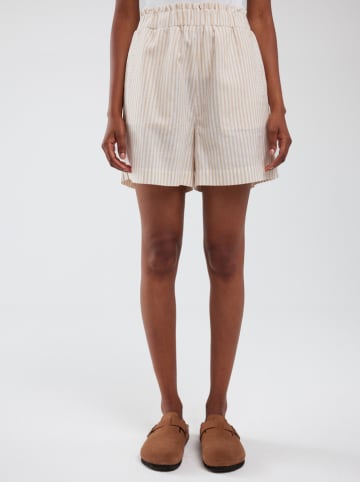 BIG STAR Bermudas in Beige/ Weiß