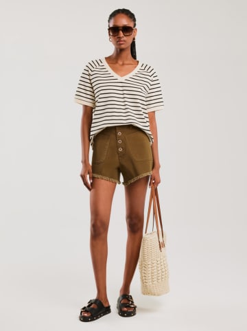 BIG STAR Shirt in Creme/ Schwarz