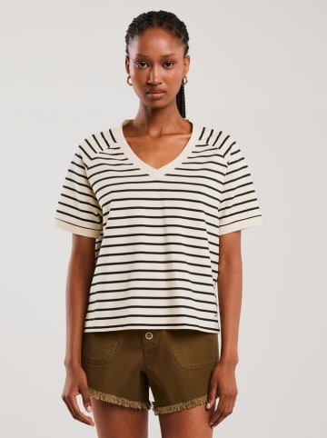 BIG STAR Shirt in Creme/ Schwarz