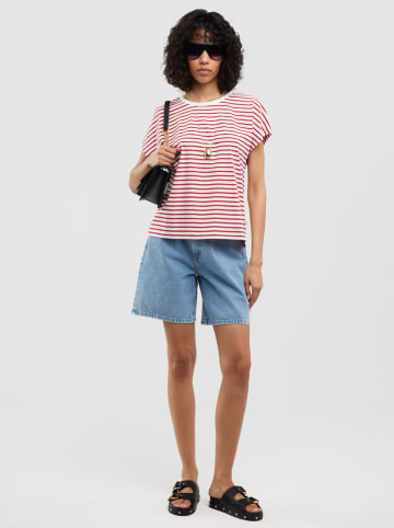 BIG STAR Shirt in Rot/ Weiß
