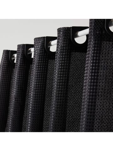 UTILITY Duschvorhang in Schwarz - (L)200 x (B)180 cm