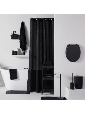 UTILITY Duschvorhang in Schwarz - (L)200 x (B)180 cm