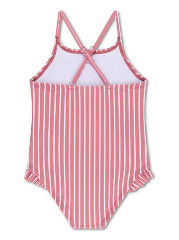 Swim Essentials Strój kąpielowy "Boldlines" w kolorze czerwonym