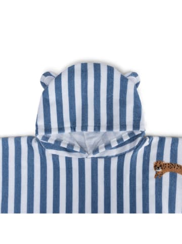 Swim Essentials Poncho "Roamer Animal" blauw/wit - (L)65 x (B)65 cm
