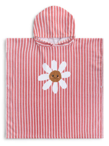 Swim Essentials Poncho ''Daisy Flowers" in Pink/ Weiß - (L)65 x (B)65 cm