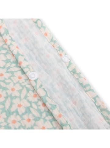 Swim Essentials Poncho "Florish" lichtblauw/wit - (L)55 x (B)50 cm