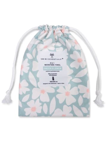 Swim Essentials Strandtuch ''Florish" in Grün - (L)180 x (B)90 cm