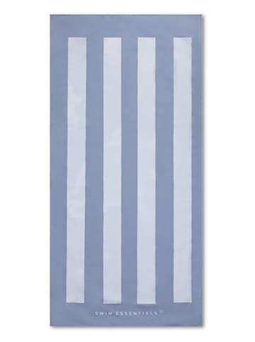 Swim Essentials Strandlaken "Coral Bliss" blauw - (L)135 x (B)65 cm
