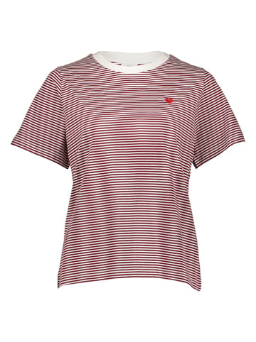 JDY Shirt in Rot/ Weiß