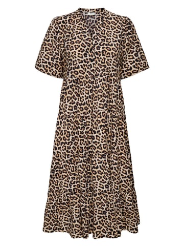 JDY Kleid in Hellbraun/ Schwarz