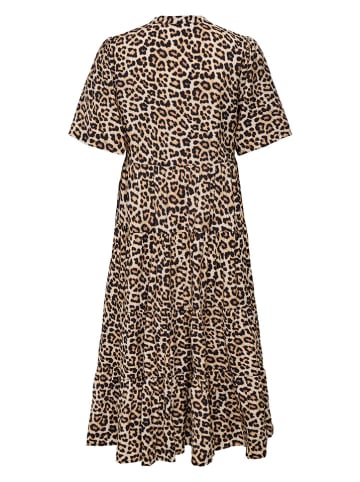 JDY Kleid in Hellbraun/ Schwarz