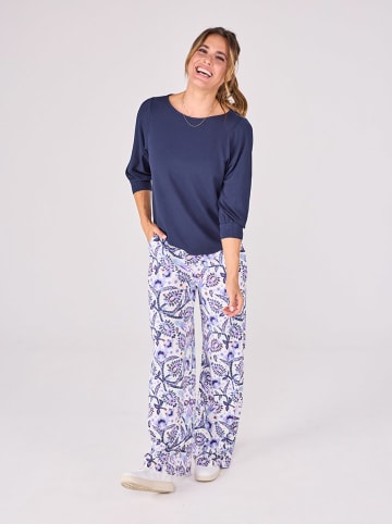 LIEBLINGSSTÜCK Broek wit/donkerblauw