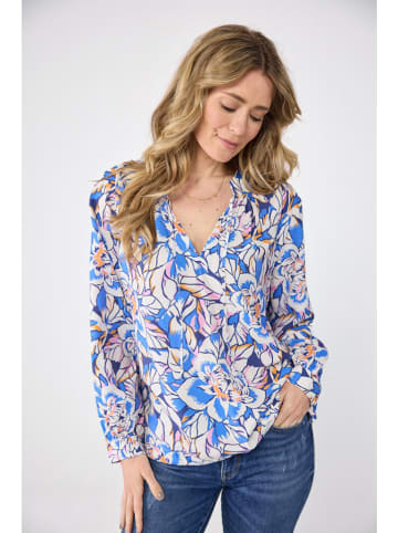 LIEBLINGSSTÜCK Bluse "Rukani" in Blau/ Creme