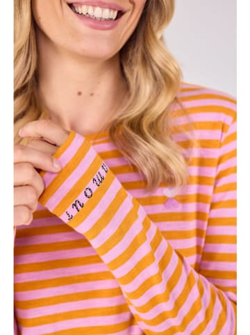 LIEBLINGSSTÜCK Longsleeve "Calista" oranje/lichtroze