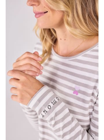 LIEBLINGSSTÜCK Longsleeve "Calista" grijs/wit