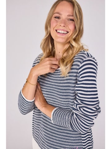 LIEBLINGSSTÜCK Pullover "Hollyn" in Dunkelblau/ Weiß