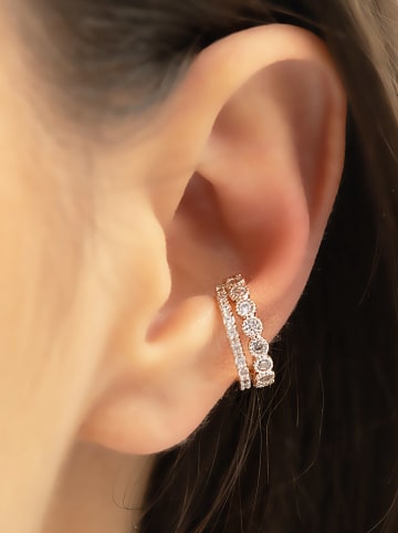 atelier MIU Vergulde earcuff met edelstenen