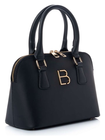 Lucky Bees Schultertasche "Brigitte" in Schwarz - (B)28 x (H)20 x (T)13 cm