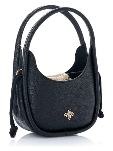 Lucky Bees Henkeltasche "Hedy" in Schwarz - (B)28 x (H)21 x (T)9 cm