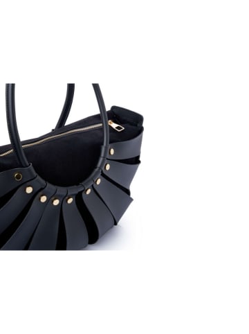 Lucky Bees Henkeltasche in Schwarz - (B)35 x (H)18 x (T)15 cm