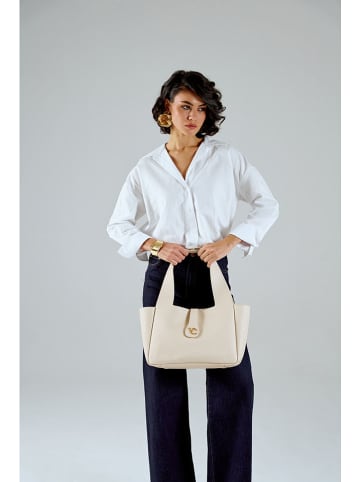 Vince Camuto Schultertasche "L'Aquila" in Beige - (B)33 x (H)22 x (T)15 cm