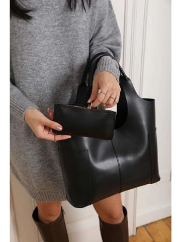 Lucky Bees Schultertasche in Schwarz - (B)30 x (H)22 x (T)10 cm