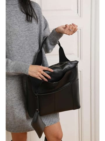 Lucky Bees Schultertasche in Schwarz - (B)30 x (H)22 x (T)10 cm