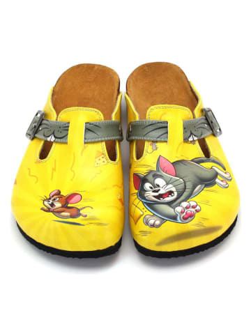 Calceo Clogs in Gelb